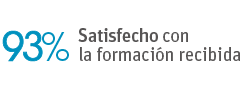 93% Satisfechos con la formación recibida